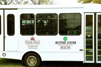 shuttle bus from apartment to Westport Plaza